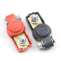 China Manufacturer Professional Production Pure Copper Car Battery Terminal Plastic Crimp Quick Release Battery Clamps