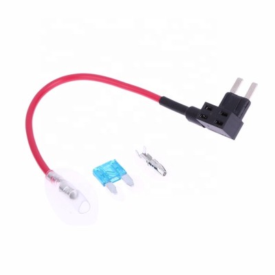 12v 15a Plastic Add Circuit Mini Blade Fuse Box Holder With Red Wire