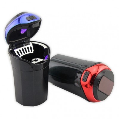 Multi function car ashtray with electronic lighter