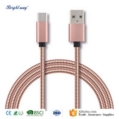 Universal 1m Metal Shell Braided Wire type -c USB cable